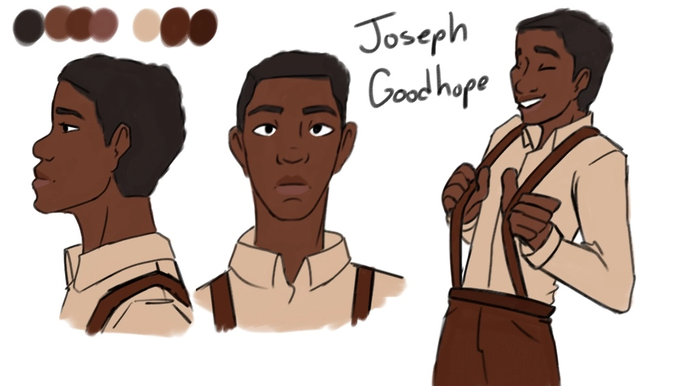 My rendition of Joseph Goodhope from the book "Dreamland Burning" drawn in a simple, easy to animate style