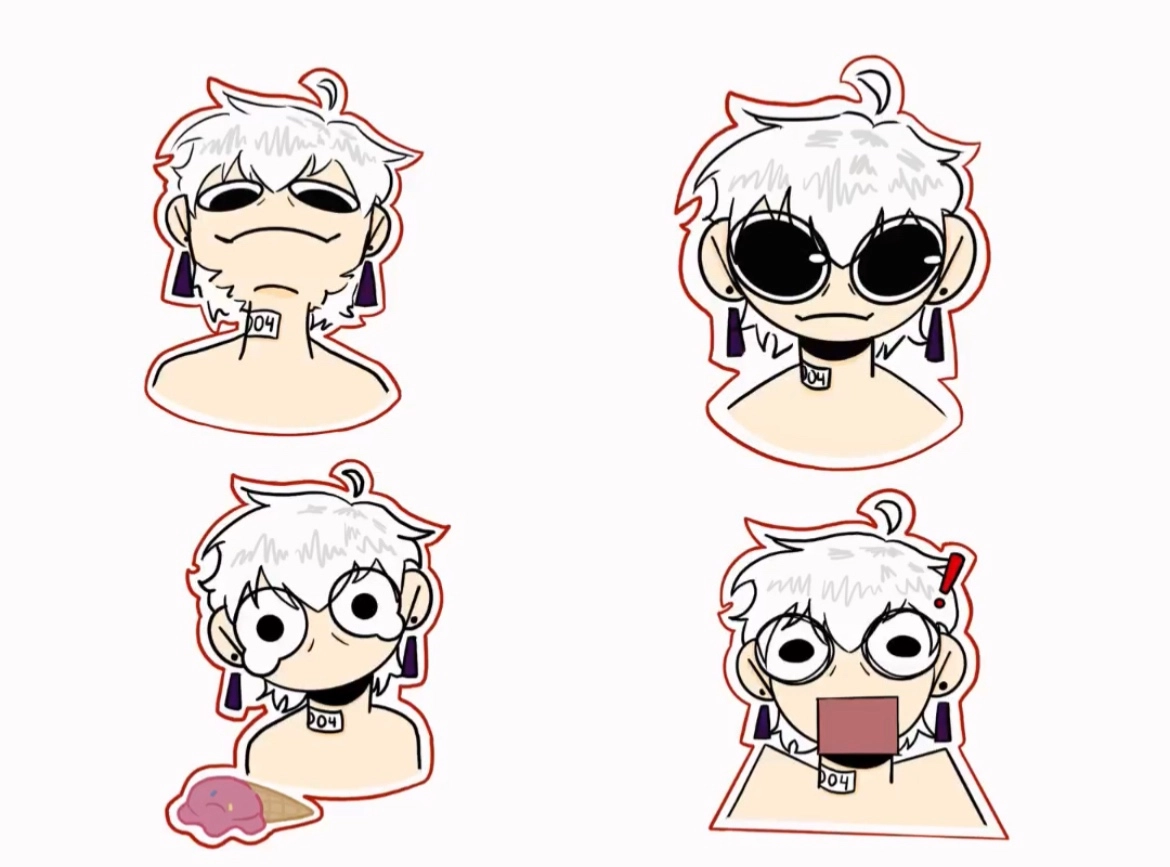 My oc drawn in chibi style, the color used for shading is unable to spot for some reason