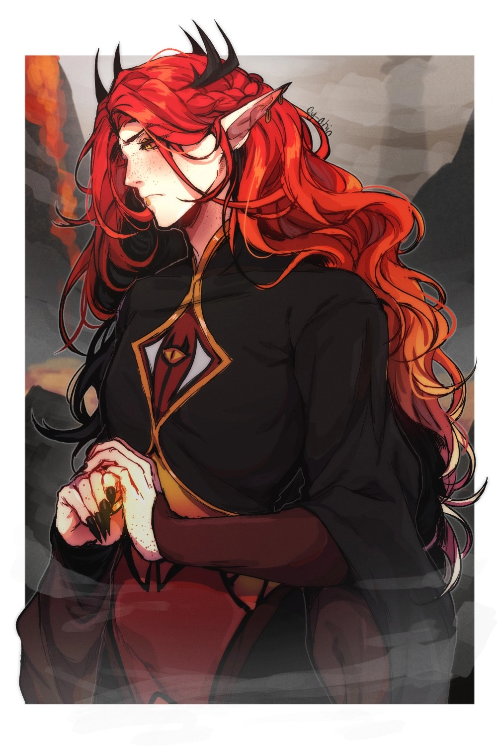 Fanart of Sauron/Mairon from The Silmarillion