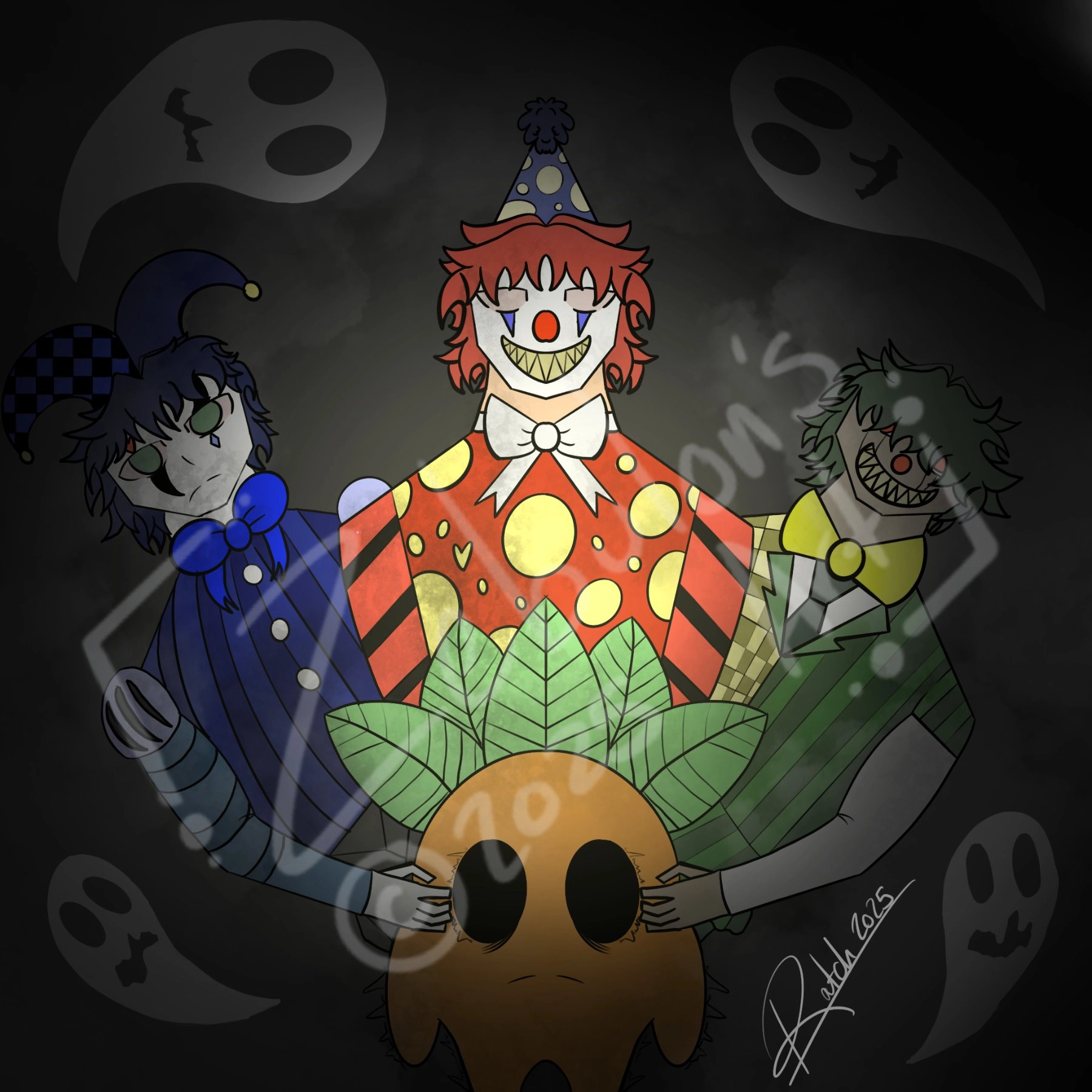 A little gift to Kirke ^^ Clown and ghost haunts the server >:3