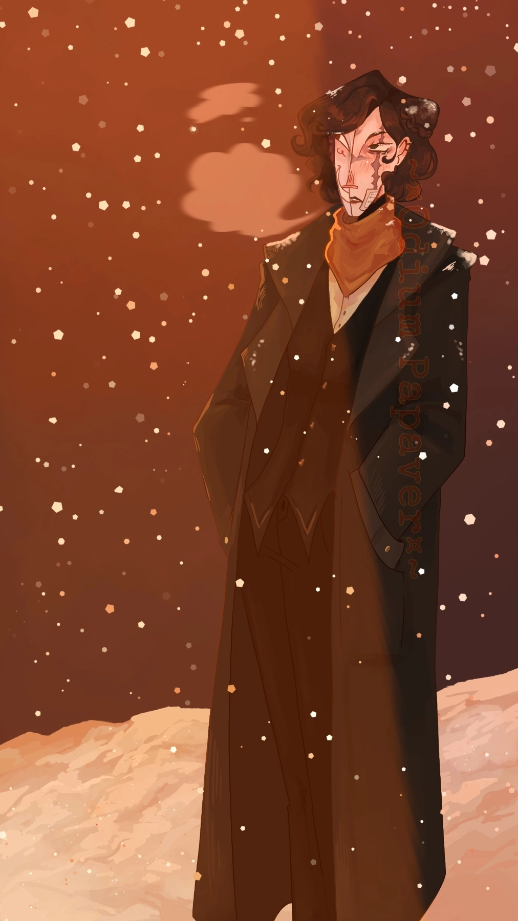 Ivy again! Despite freezing almost constantly, Ivy still wont button up her coat goddamn