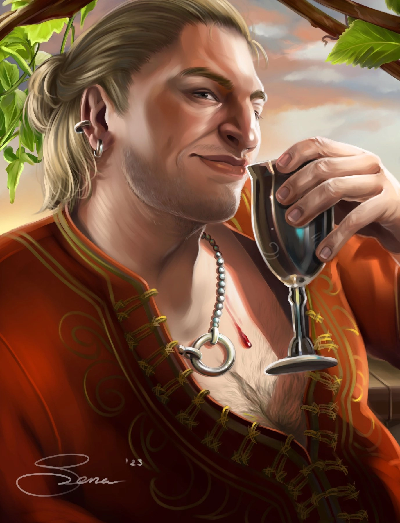 Varric Tethras fan art (which was posted to the official BioWare social media accounts ♡)