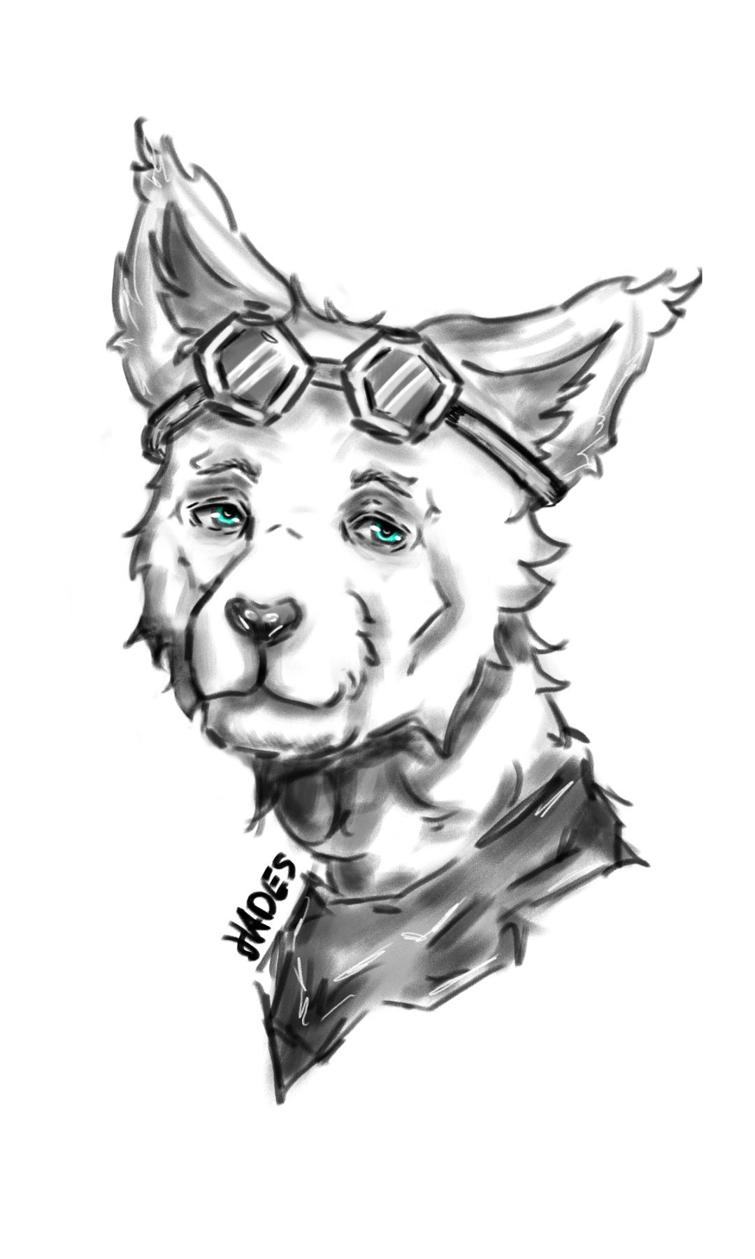 my first try on furry art