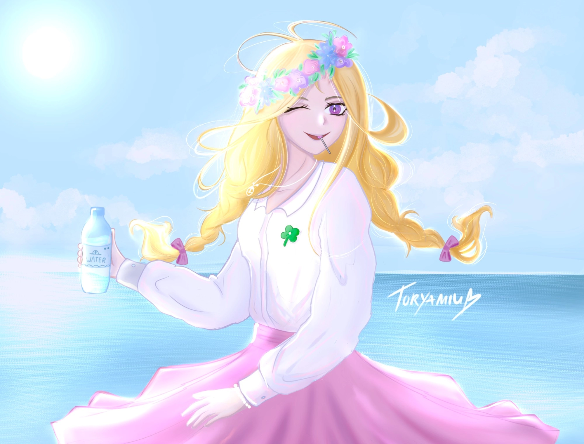 Half-Body + Simple Background