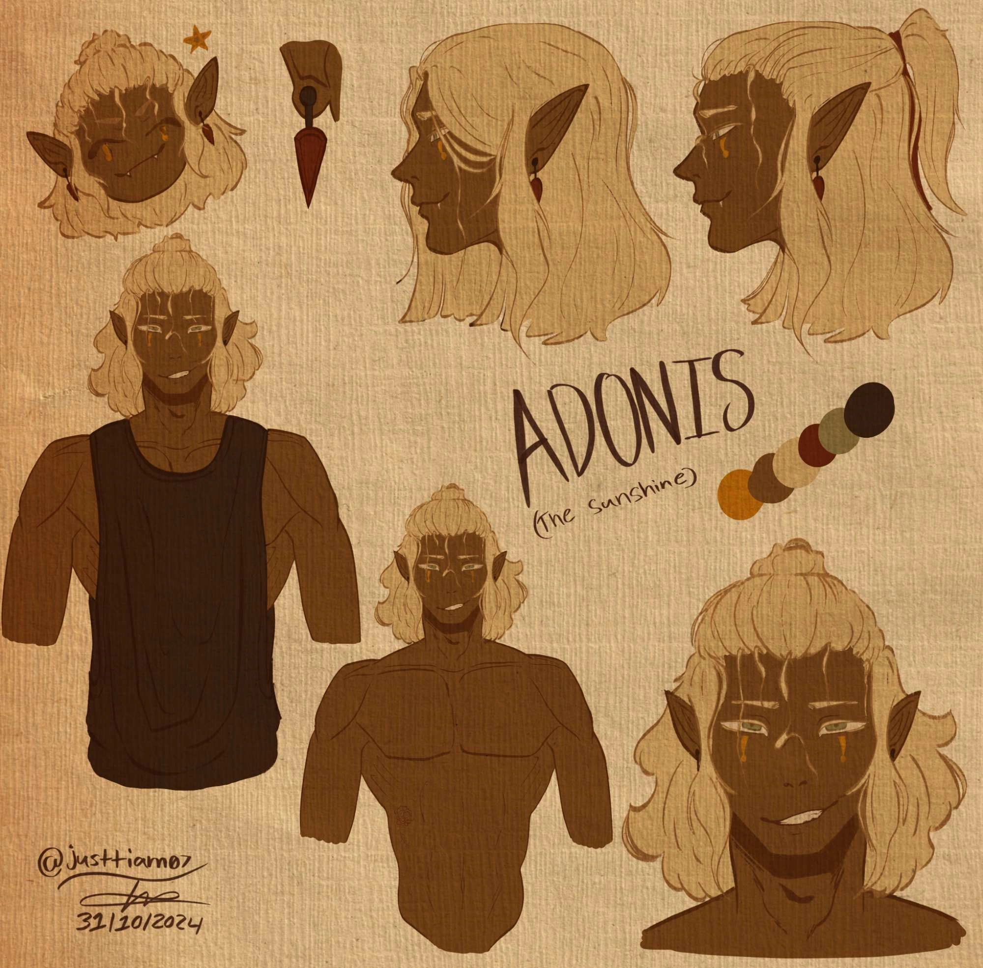 Adonis, a long lost oc of mine, maybe I'll try to draw him more