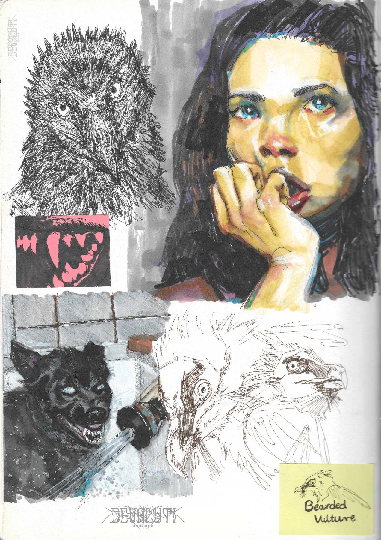 Sketchbook page #3

This page was experimental because I used markers for the first time for it 🧎