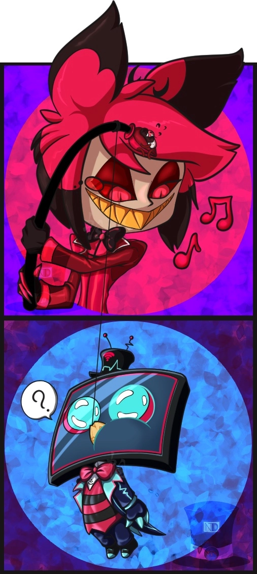 A little hazbin silly, the prompt is from a template
