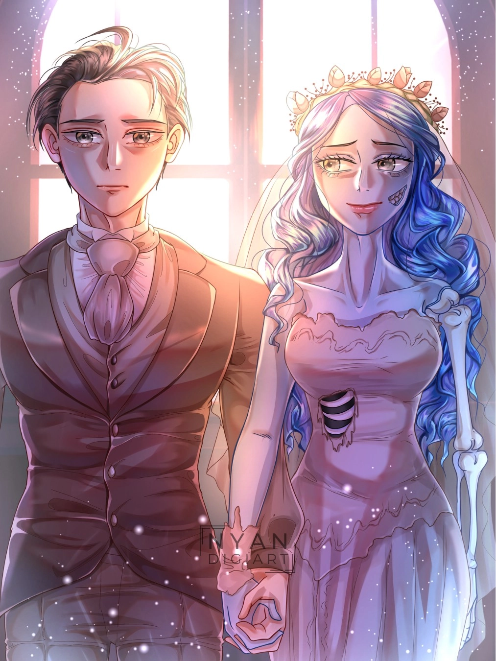 Emily x Victor | Corps Bride Fanart by Nyan Digiart
