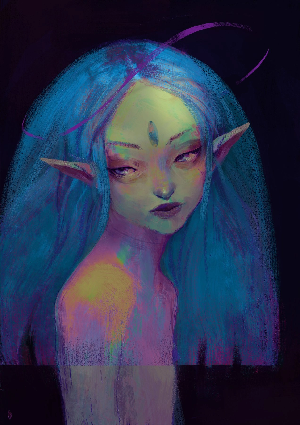 My painterly elf girl :)