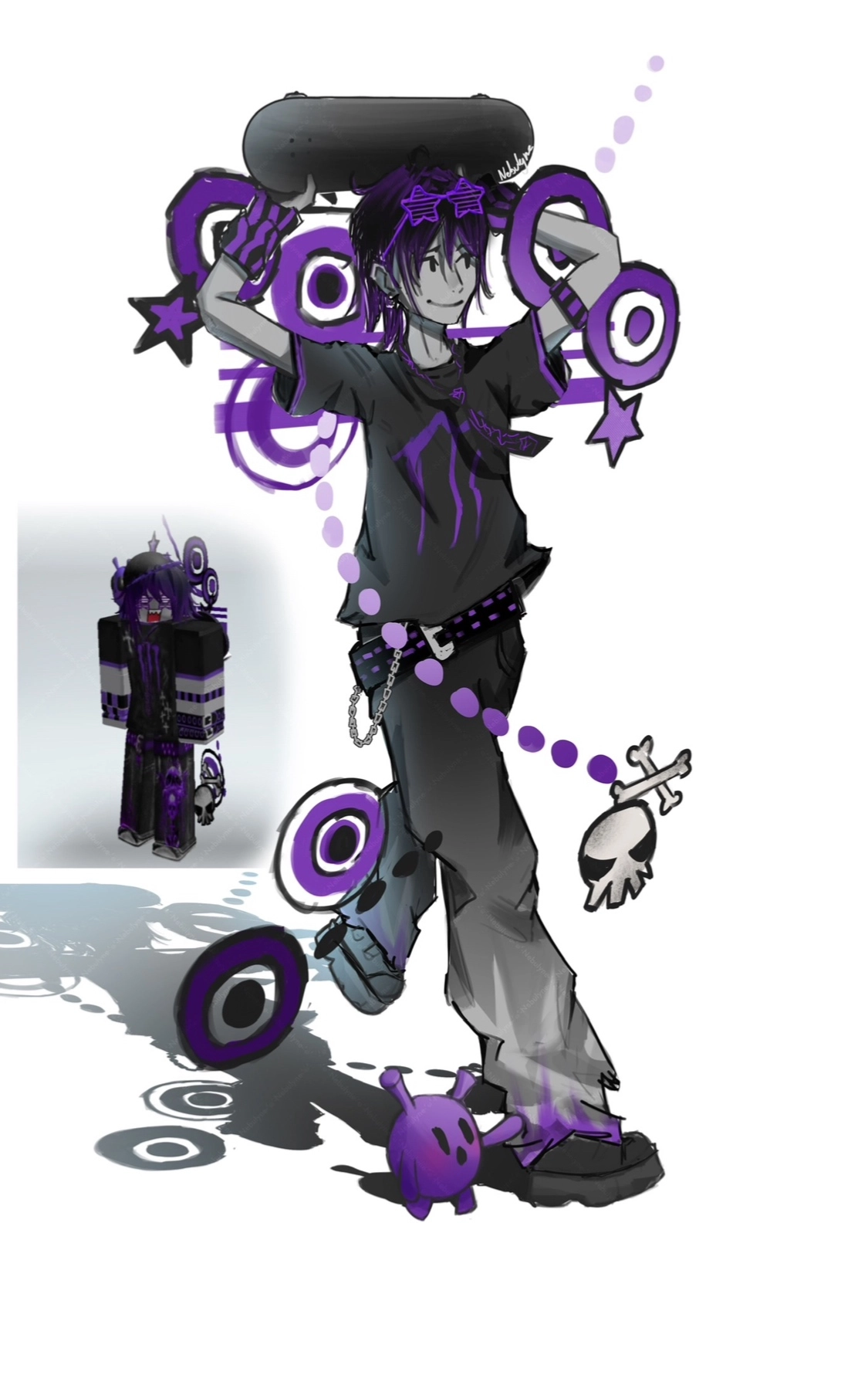 Another drawing based on a roblox avatar! 