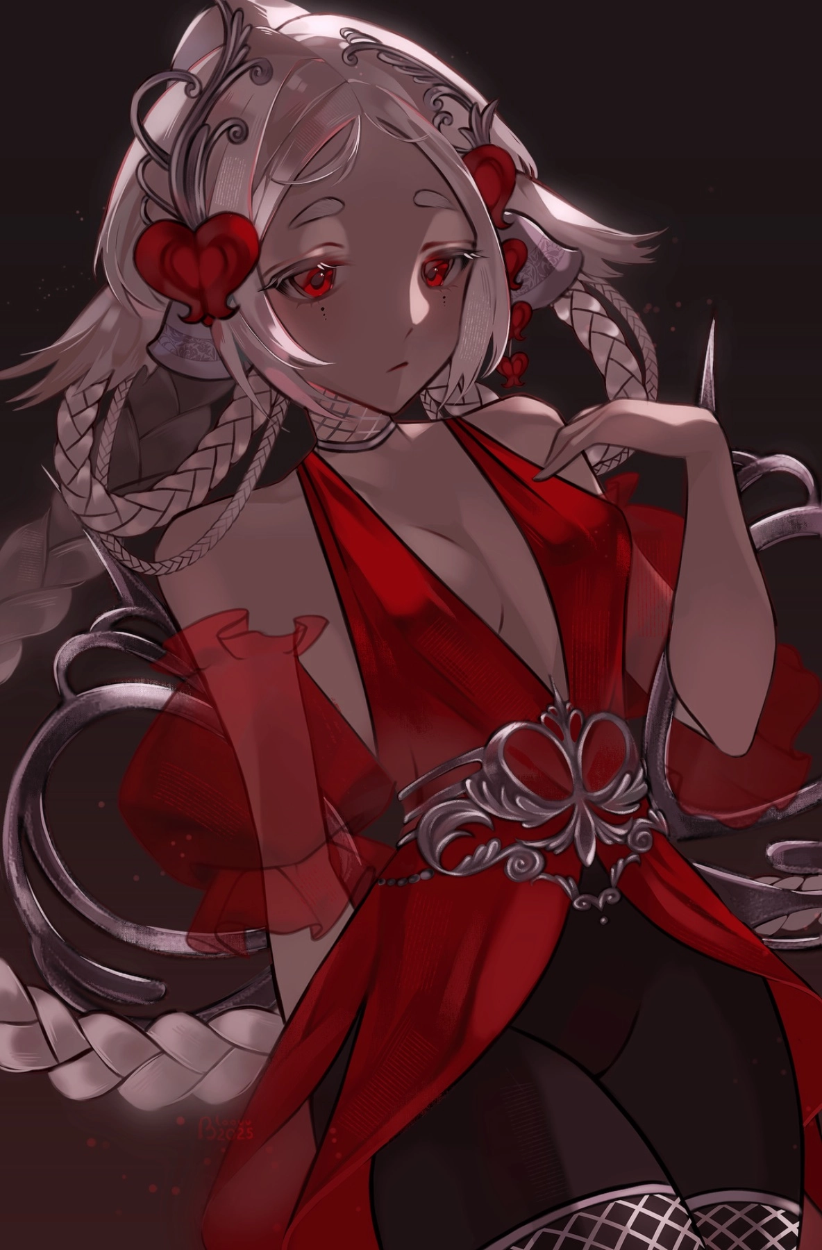 Oc belongs to @/kneepaw on artfight.