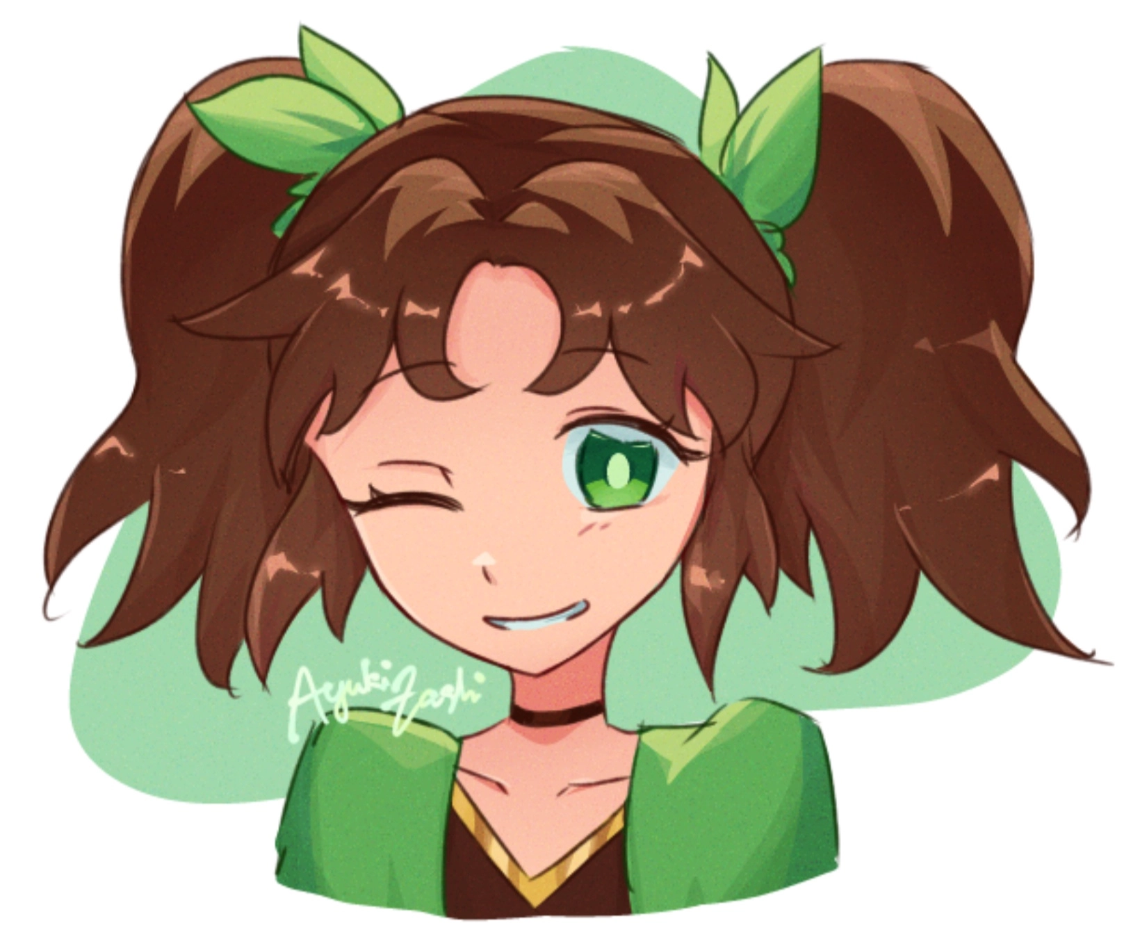 Started drawing thinking it'd only be a rough sketch but ended up rendering lol. Her name is Hanna and she's the princess of the kingdom where the lake spirit resides. 🌱