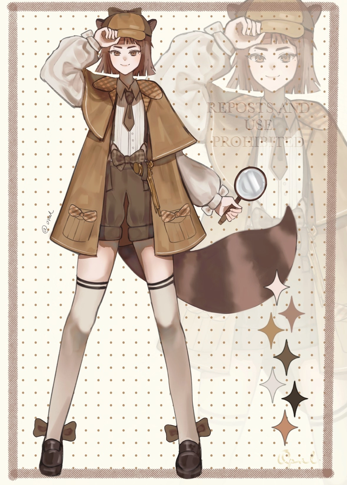 Some of my simple character sheet commission I did