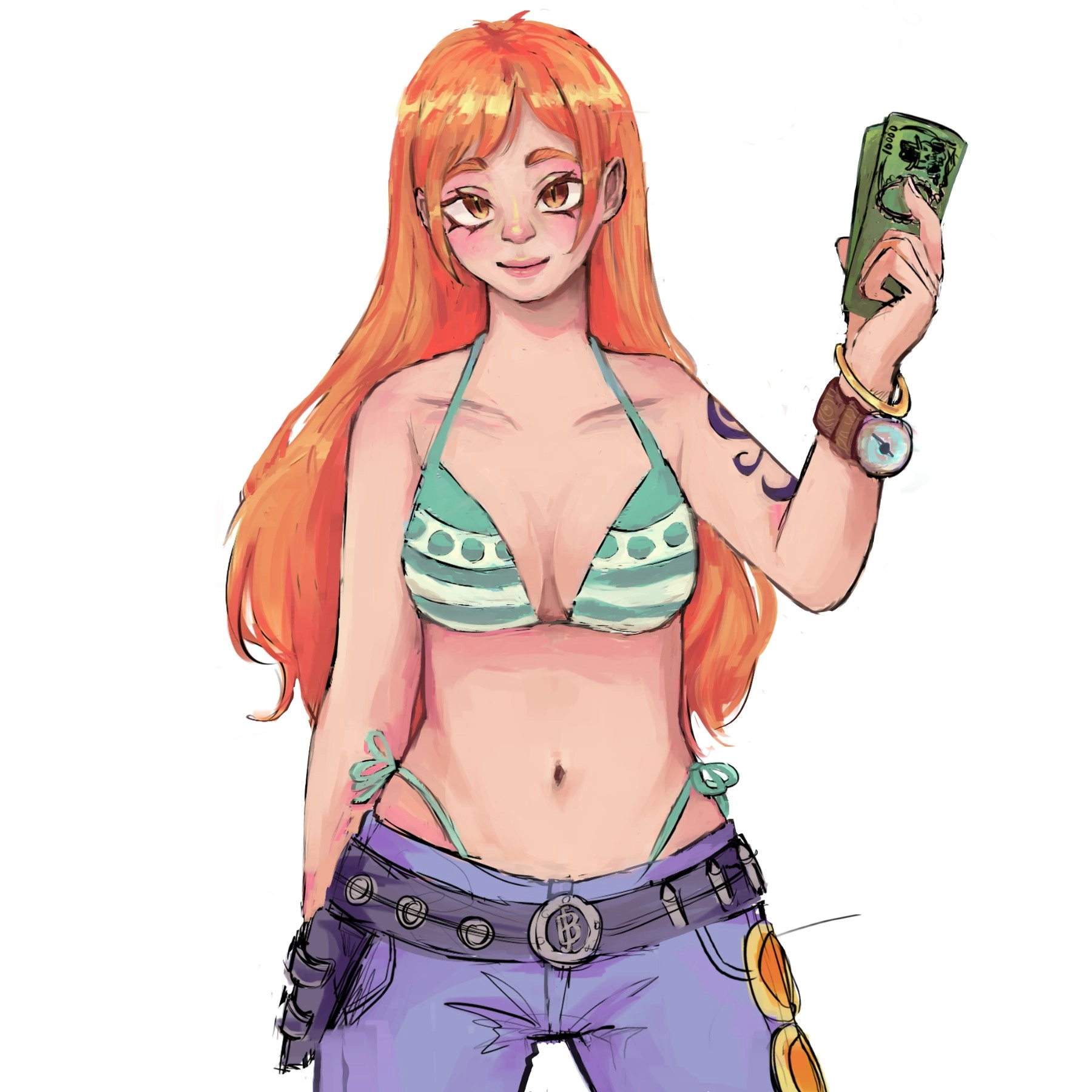 kind of messy nami drawing :P