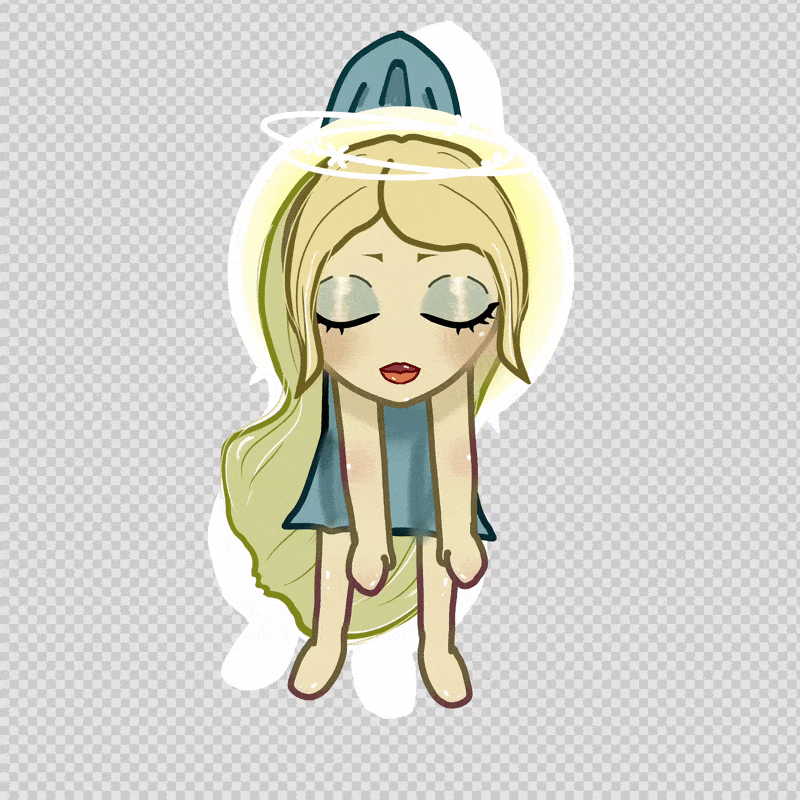 A cute chibi animation I made for airtight (Joseee on af)
