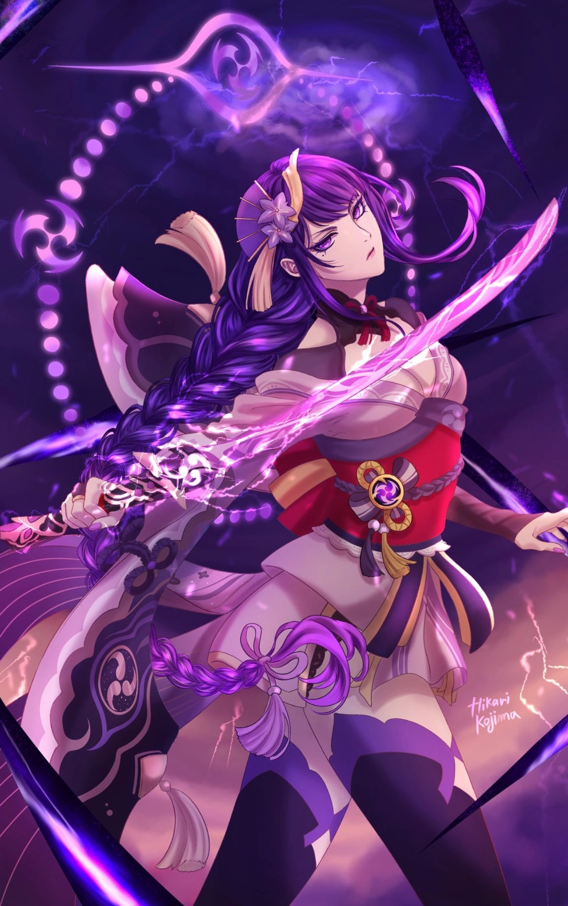 Raiden shogun fanart 