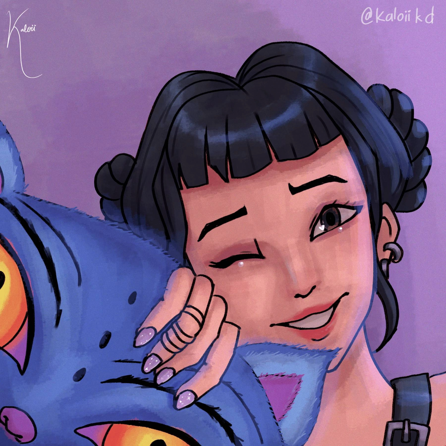 Zoey from Kpop Demon Hunters and Derpy 🤗