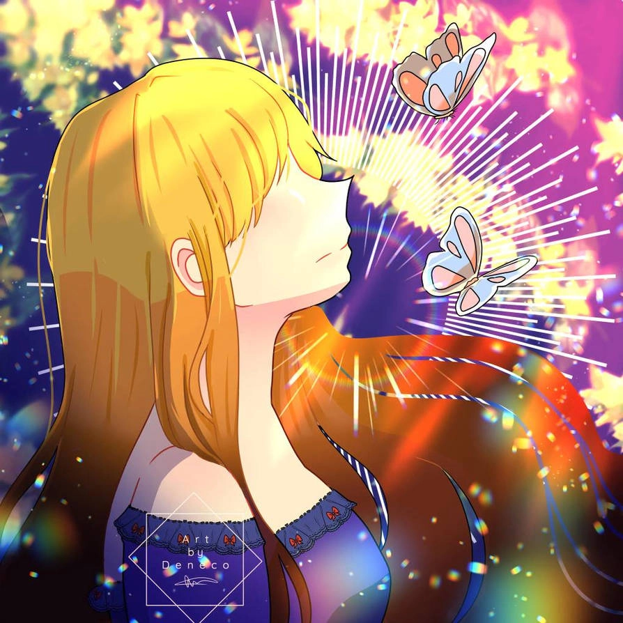 My OC Beatrice 
Looking all cool and sparkly