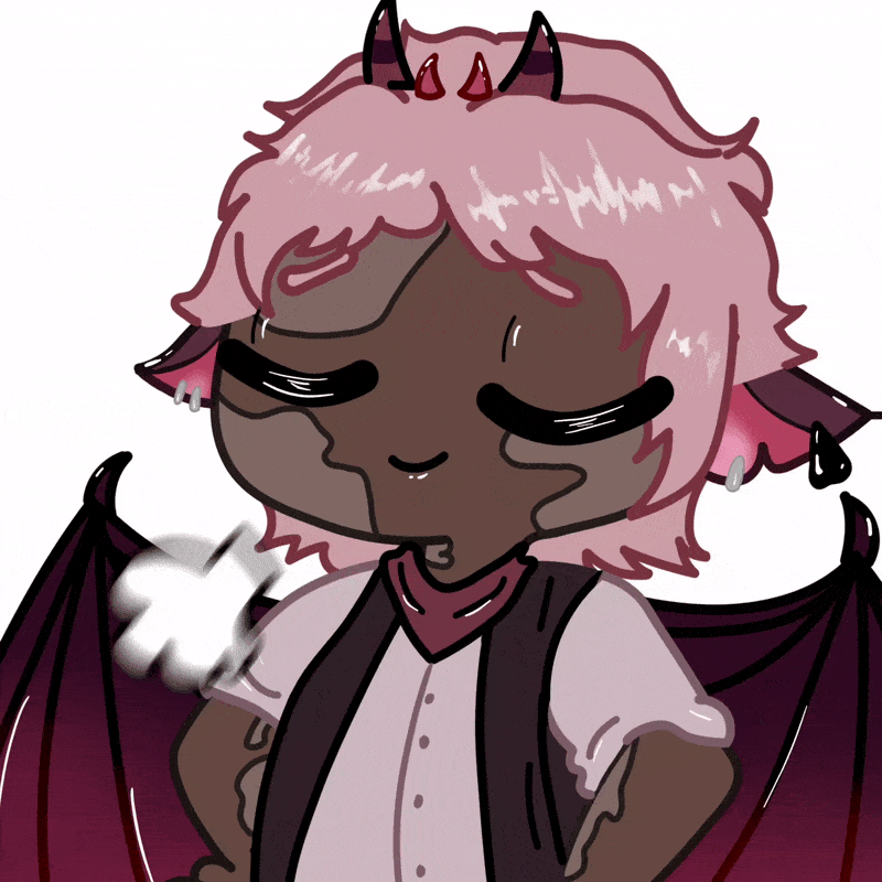 Twitch animated emote! The latest one I made, I think it came out cuteee
OC belongs to Adison Bowden 