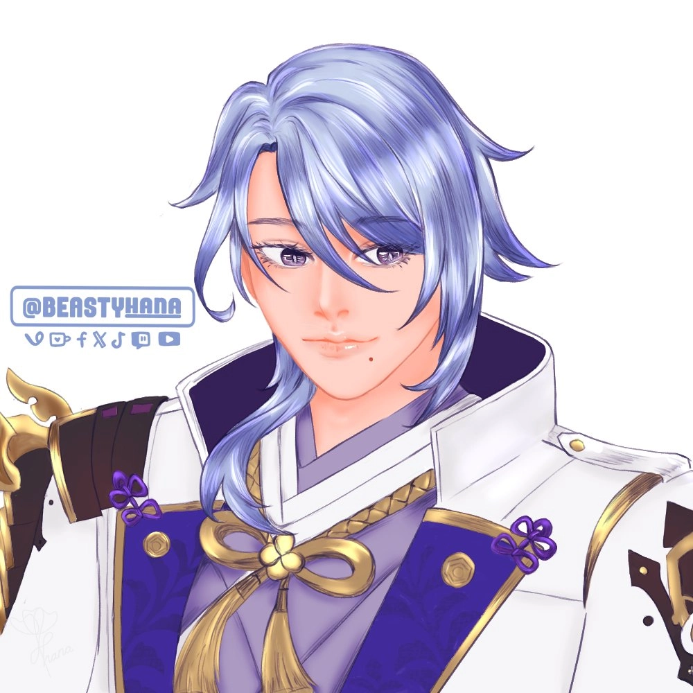 Kamisato Ayato, one of my fave genshin character ♥️
