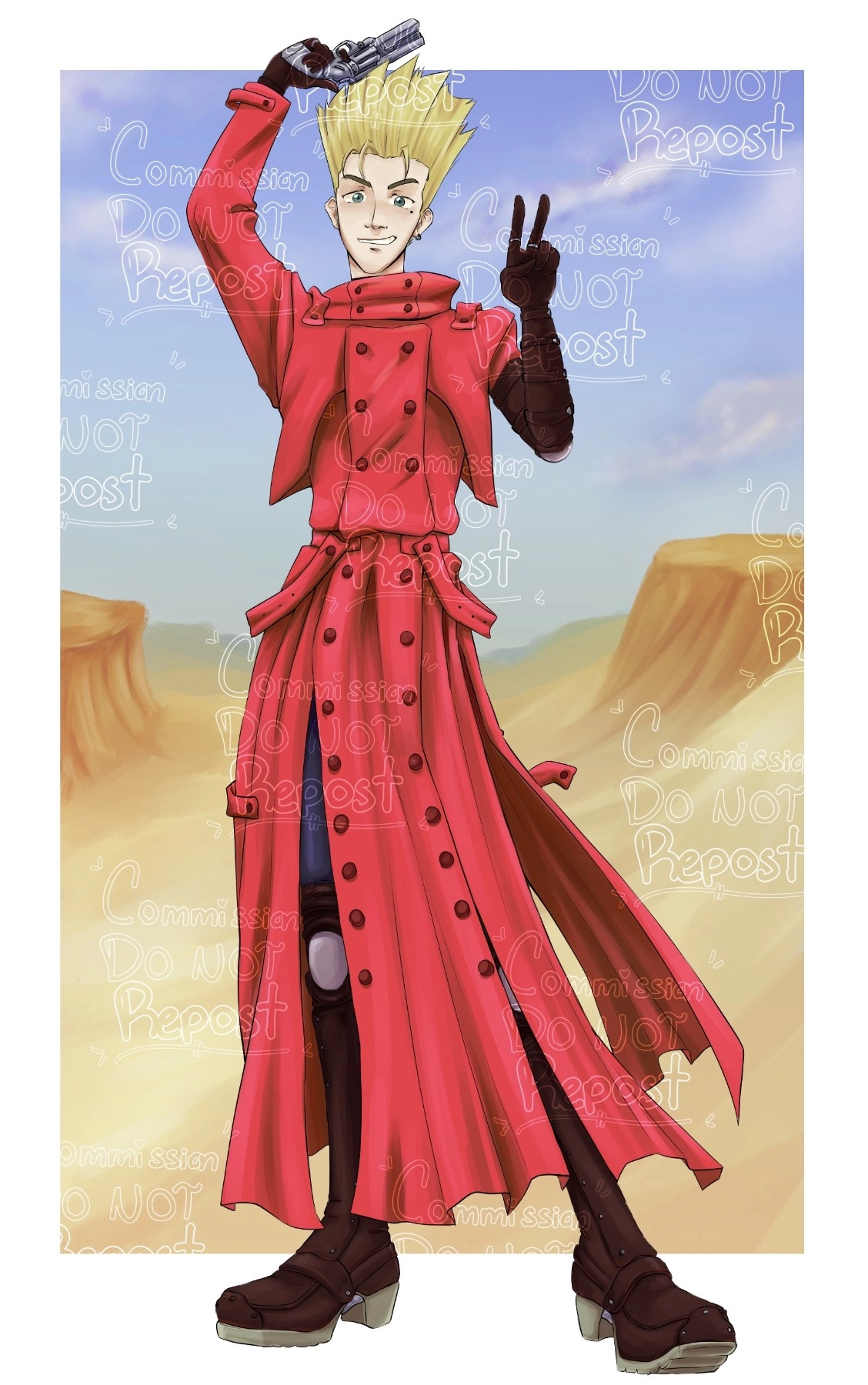 Vash the Stampede Commission for RTSenjoyer 