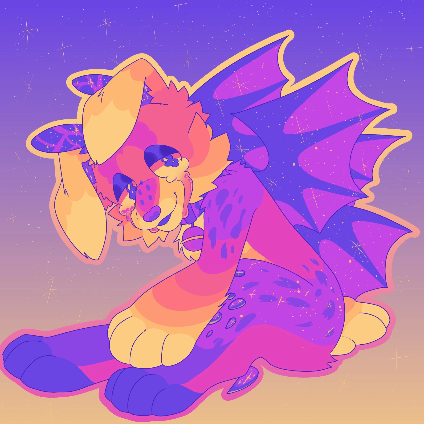 Artfight attack for KyziConfetti