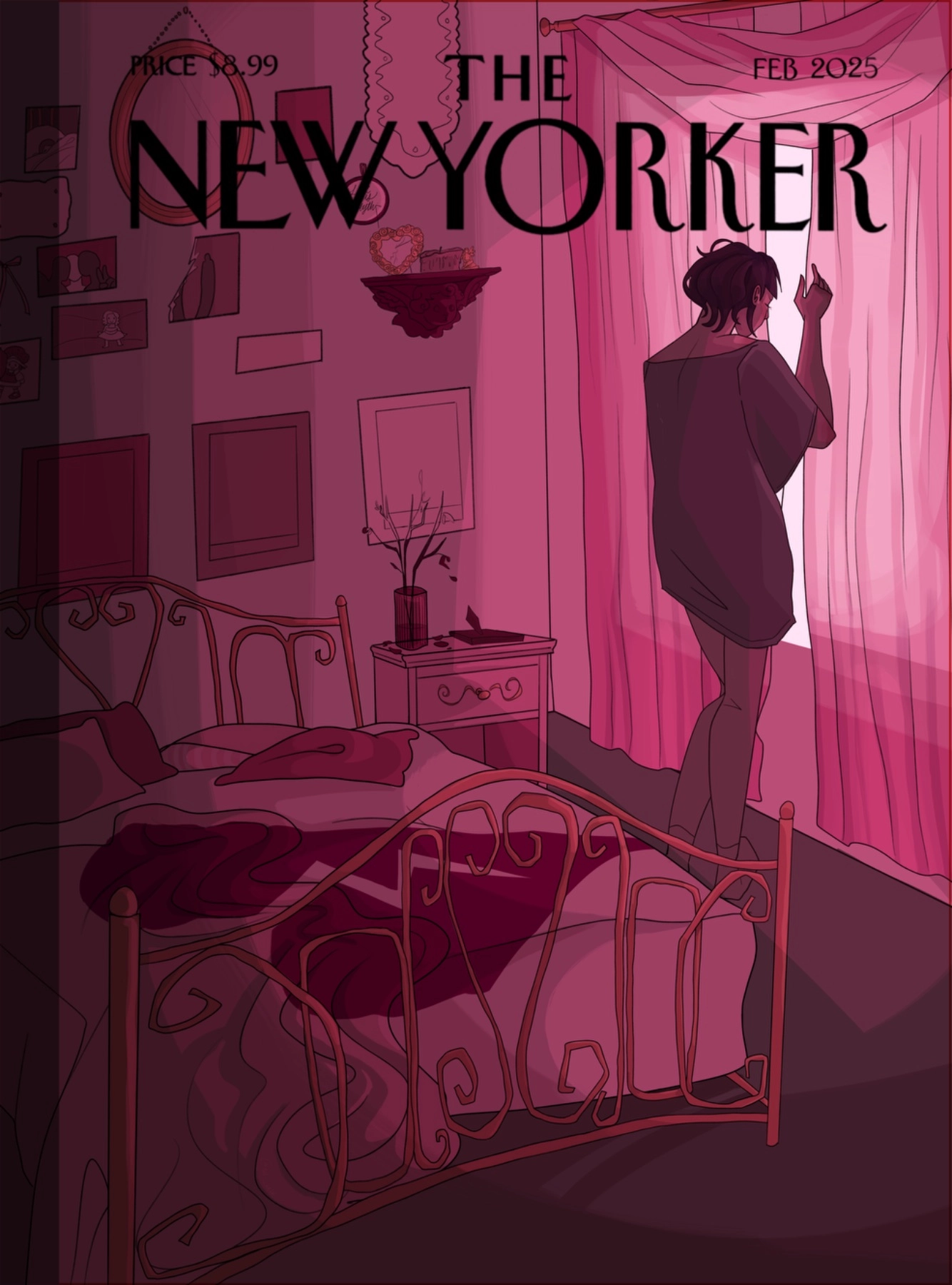 Mock magazine cover, flat colors!