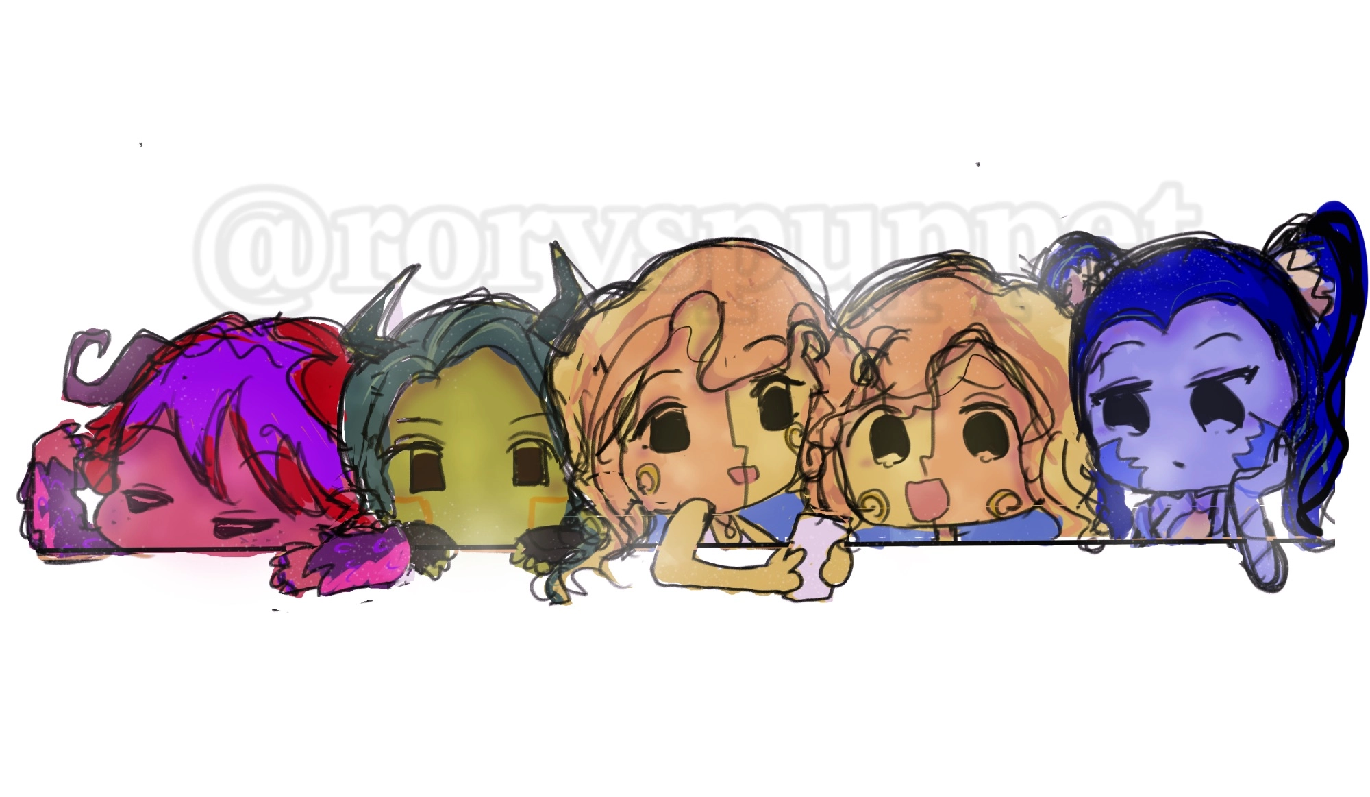 Artfight attack for: pinkymilkyshaky On artfight!!
Zodiac designs as chibis > <