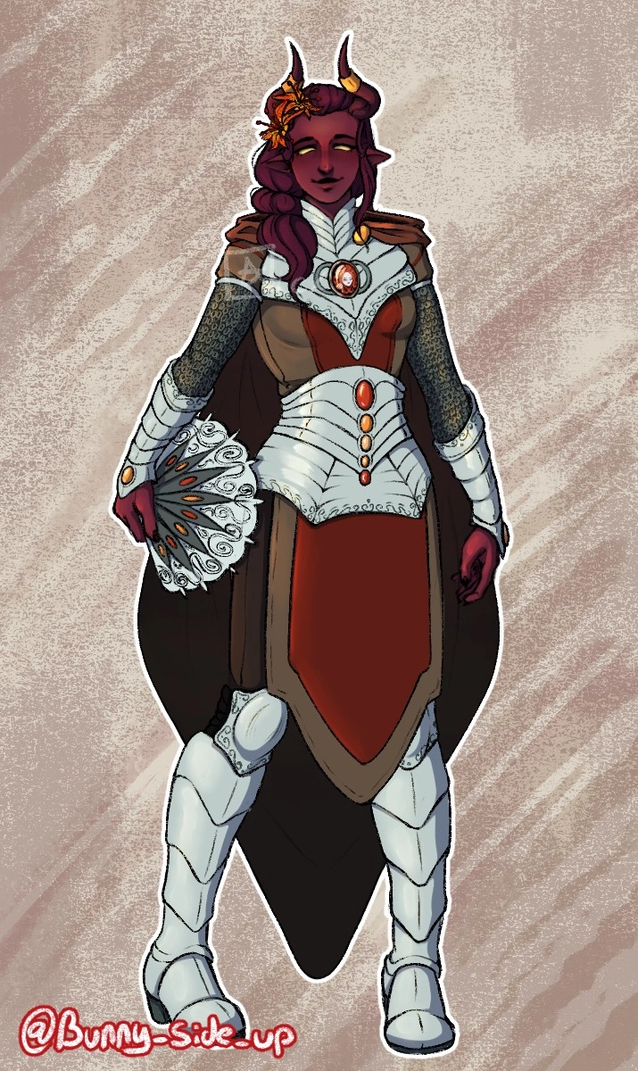 a  skeb Character design Com for a Client off site

loved working on their idea and i am still very proud on how detailed the armor turned out 