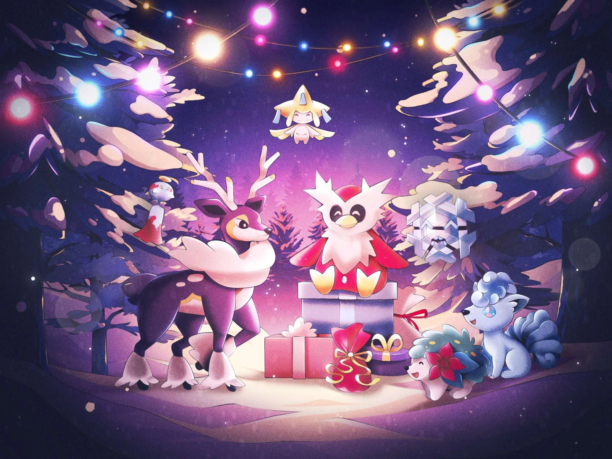 pokemon christmas card!!