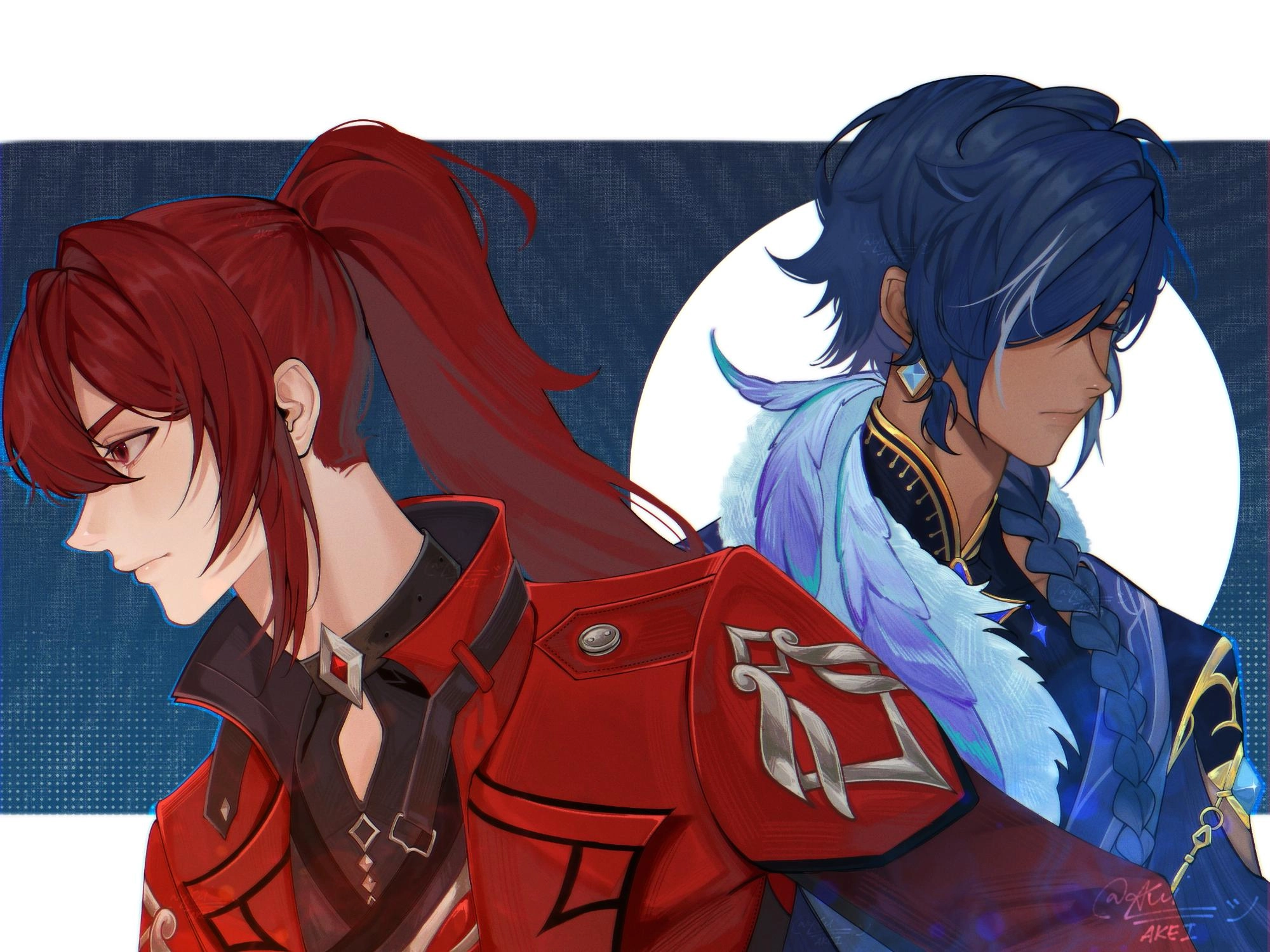 Diluc and Kaeya 

Character from Genshin Impact 