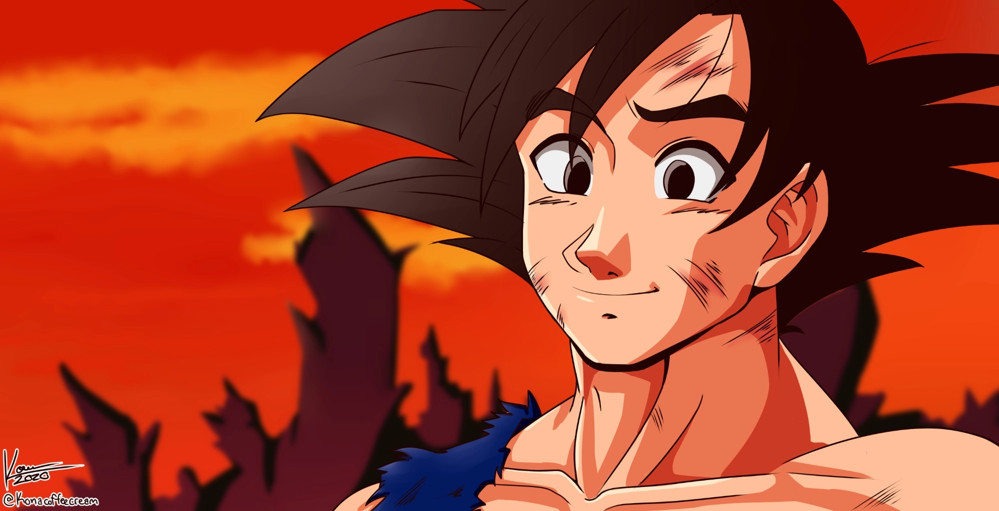 OLD FAN ART (2020) -- I was on a redraw spree back in the day, and I LOVED doing redraws from Fusion Reborn. Even to this day, this is still one of my favorite things I've ever drawn of Goku.