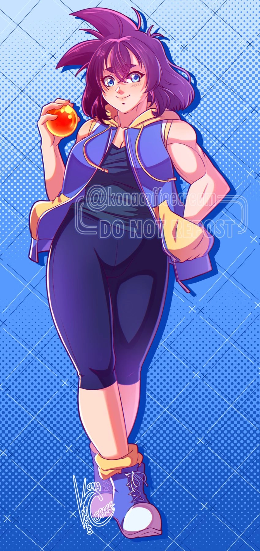 My most recent full body of my precious baby angel Ninazu, my main Dragon Ball OC! I haven't been able to draw her as much as I used to. 