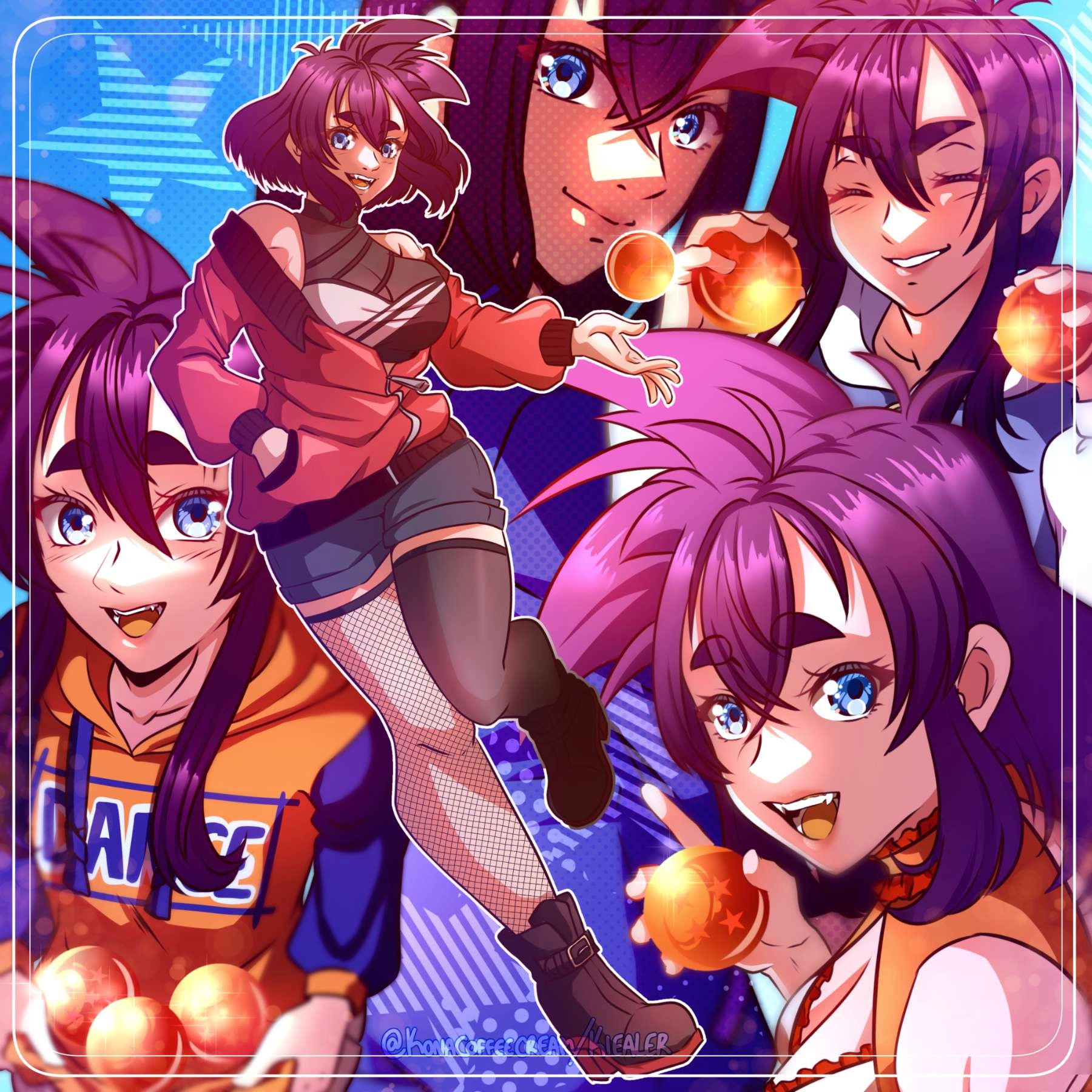 Ninazu's conceptualization anniversary piece from last year (2024) -- I don't know if I'll be able to top it this year or even have the time to give her a proper tribute. 