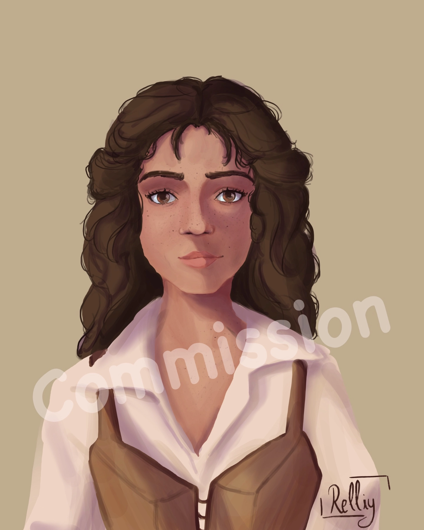 This is a commission, I have tried my best to bring the oc to life with a mood board ^^