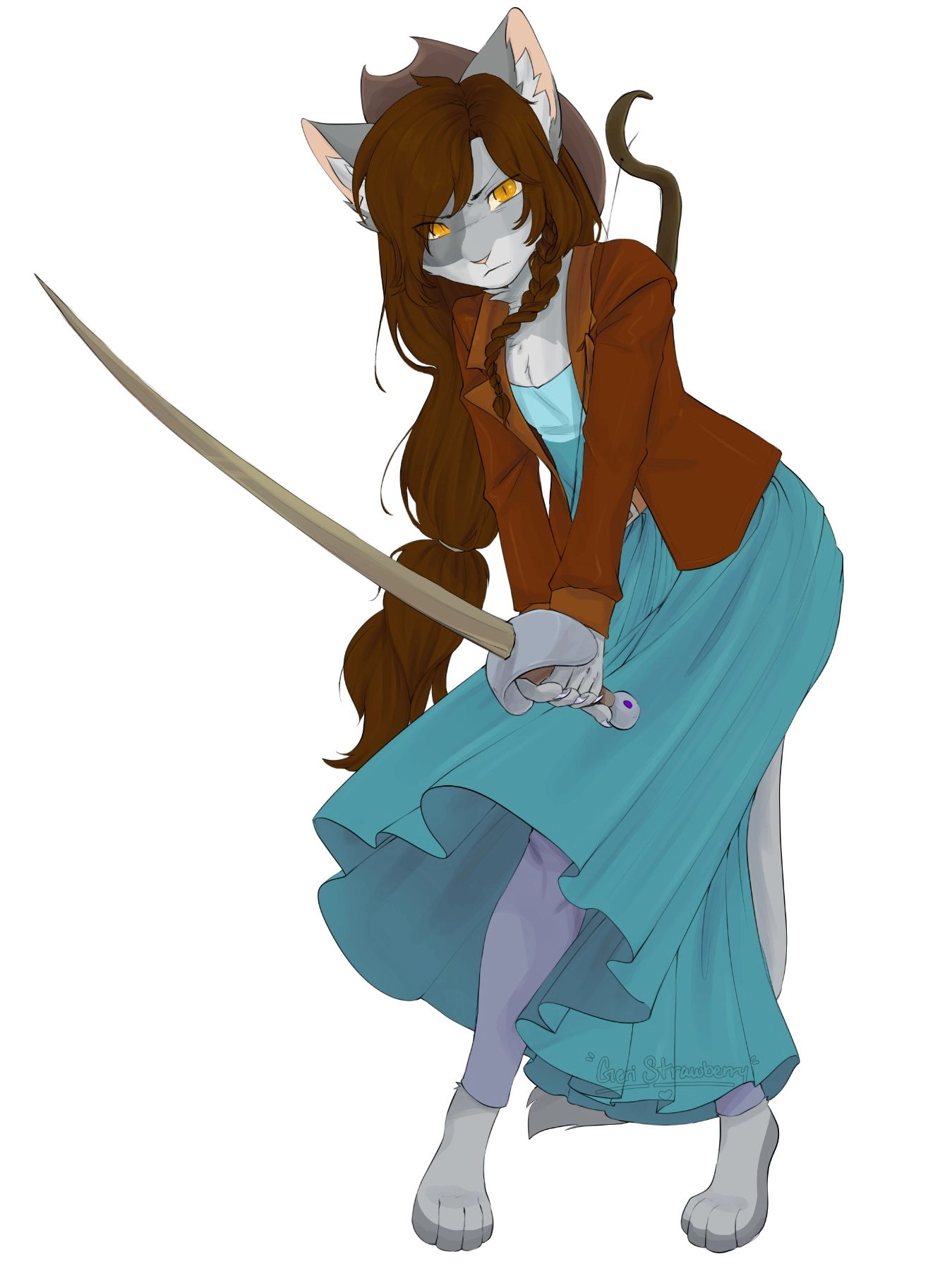 Artfight attack for SnowlyLika_Amber