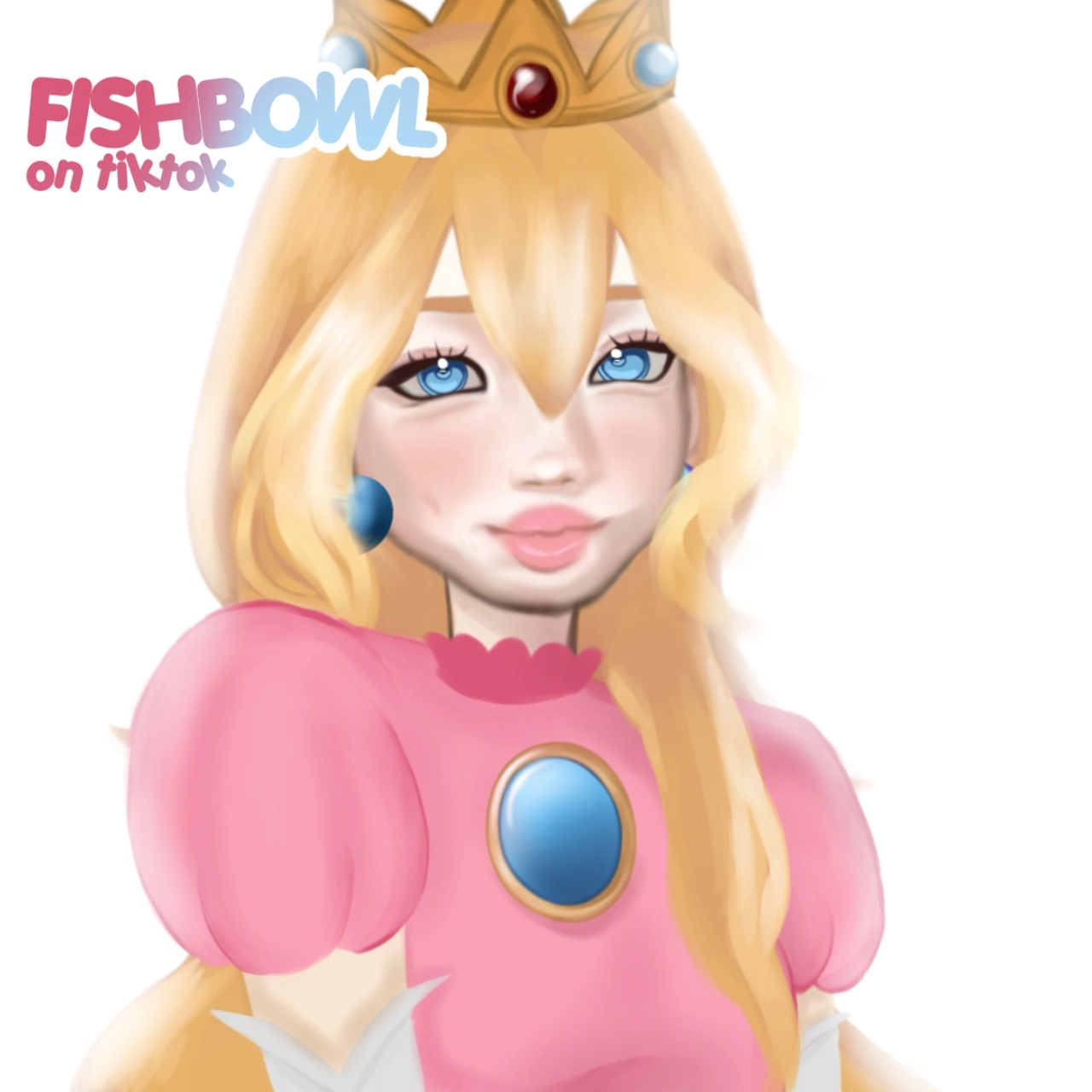 Drawing princess peachh :3 !!!