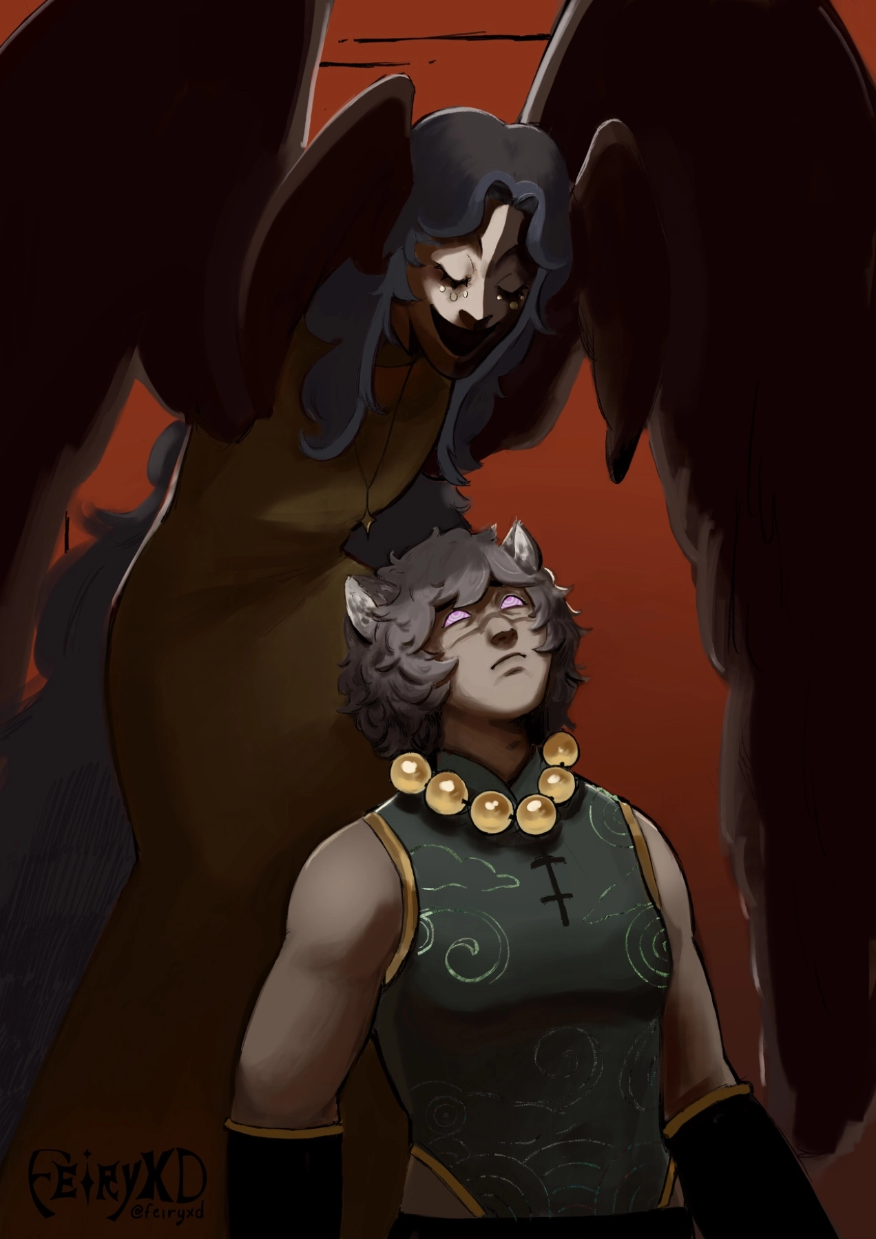 Artfight attack! Oc owner father amalia :3