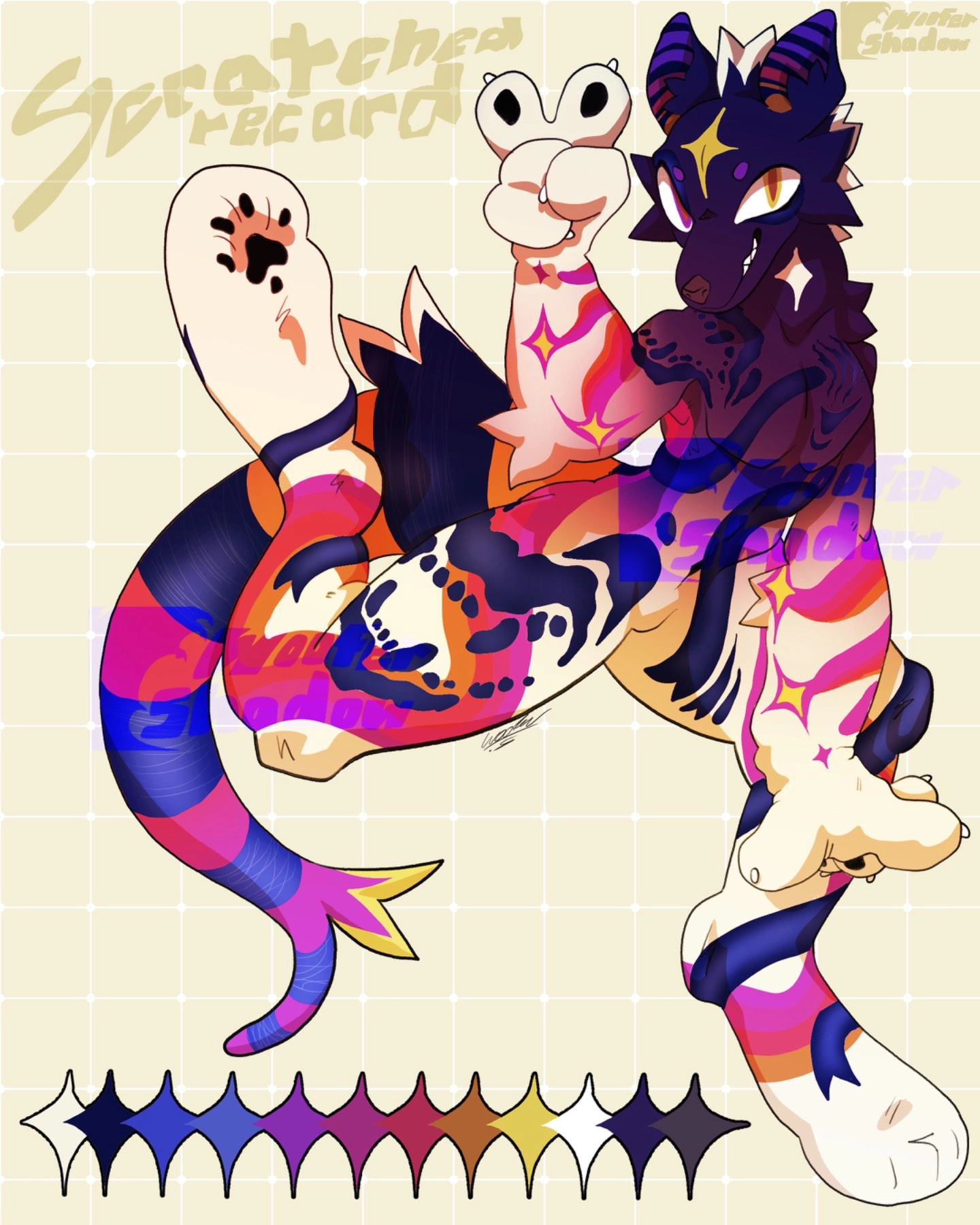 Recent design!
Scratched record