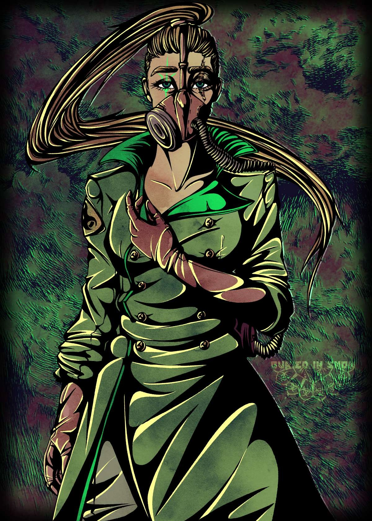 Portrait of the mascot for my in-person business! a nice switch up from all the chibis I've been doing lately