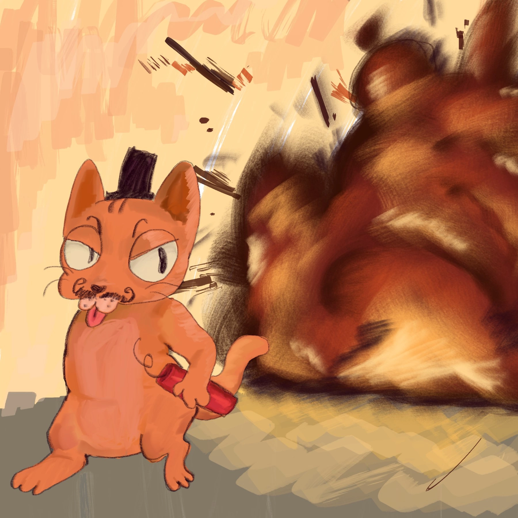 EVIL SUPER KITTY ON THE LOOSE EVERYONE RUUUNNN