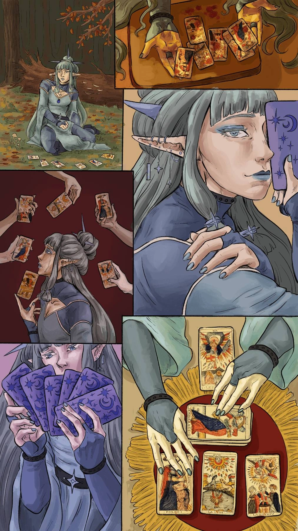 illustrated character sheet