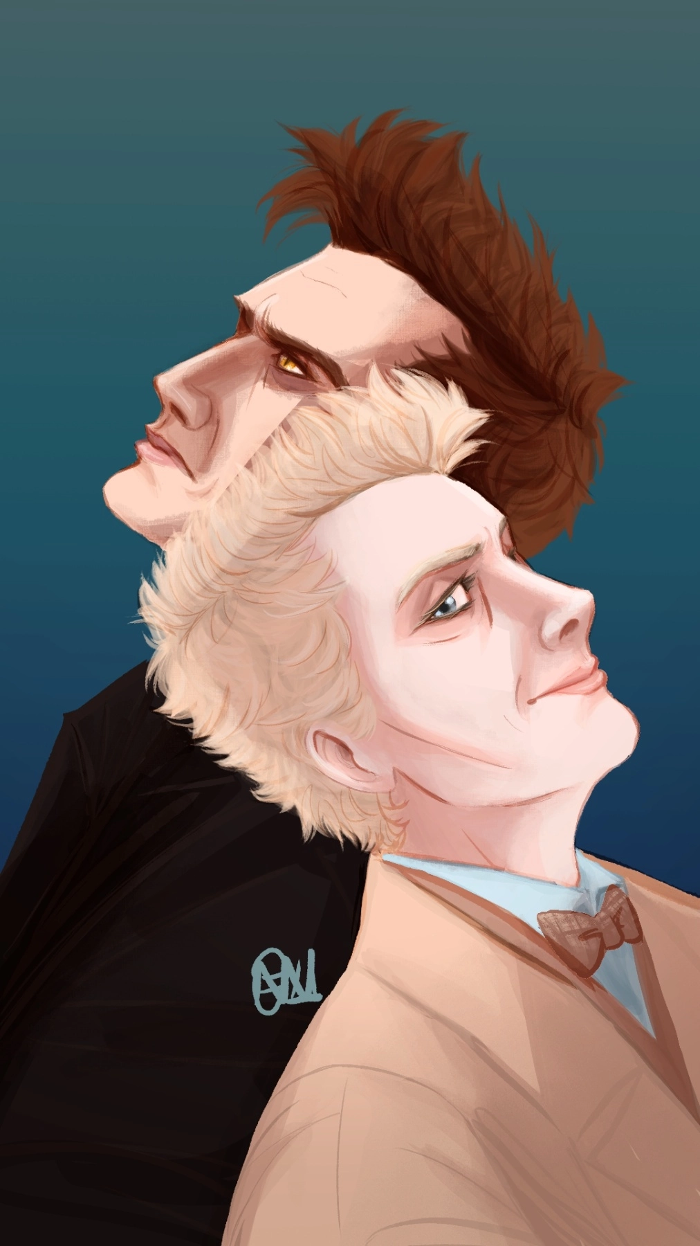 good omens fanart to set off my page!
hope you like it🫶🏻🦋