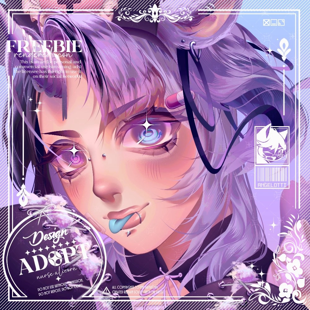 [DESIGN ADOPT] Freebie icon that comes with a beautiful character design! If you are not the owner, please do not use! ✨