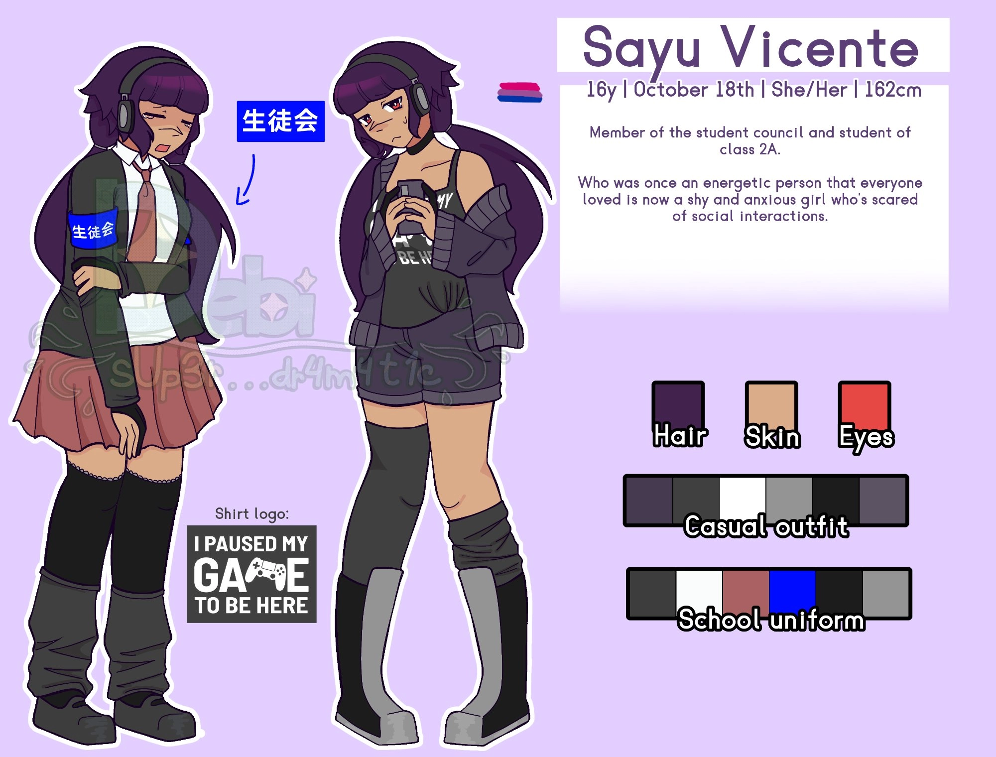 Sayu reference sheet!!
Yayayayay