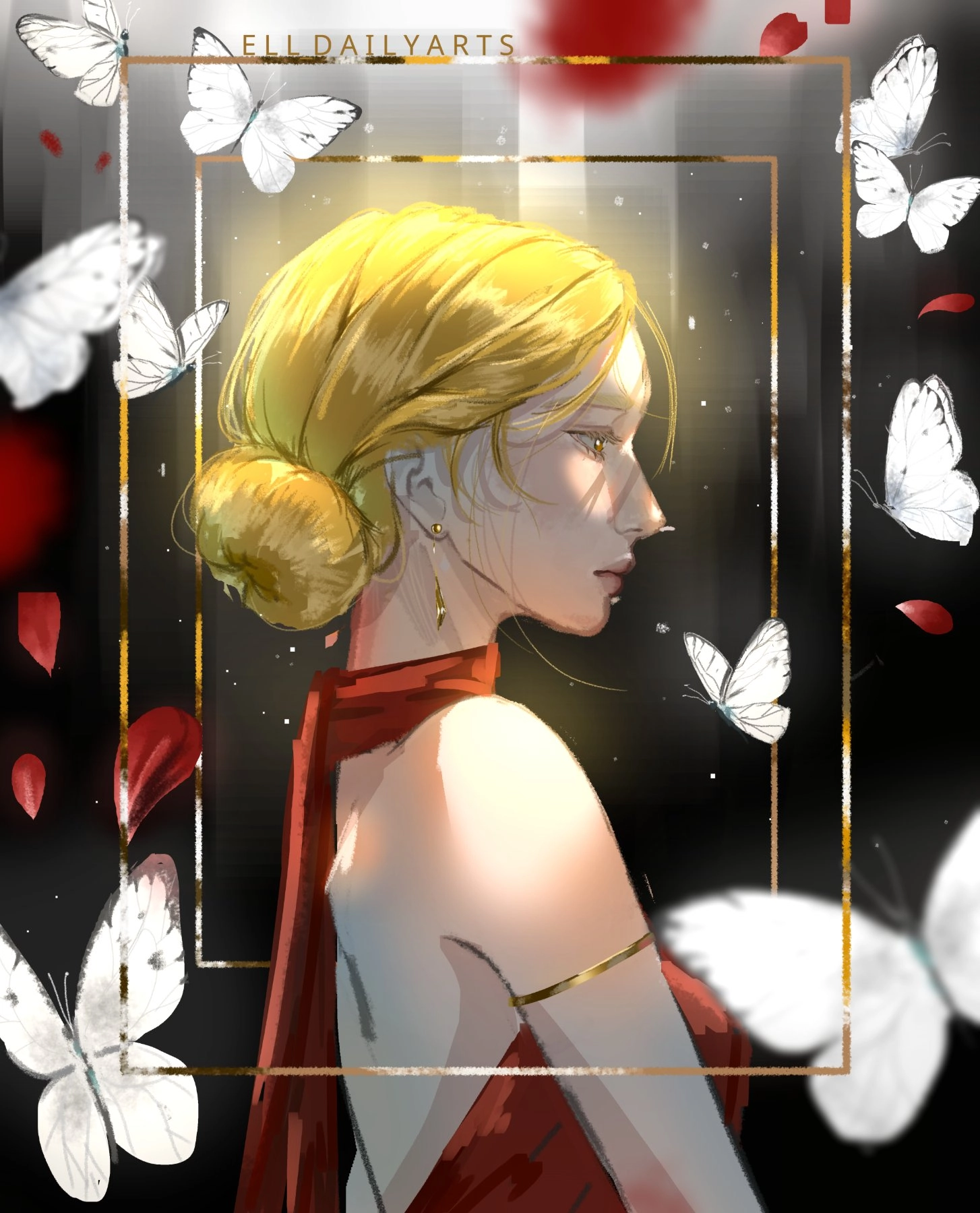 Elegant woman by:ell_dailyarts

