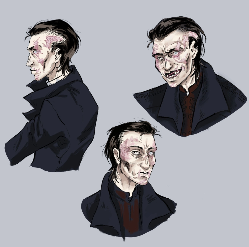 a few portraits of a character 