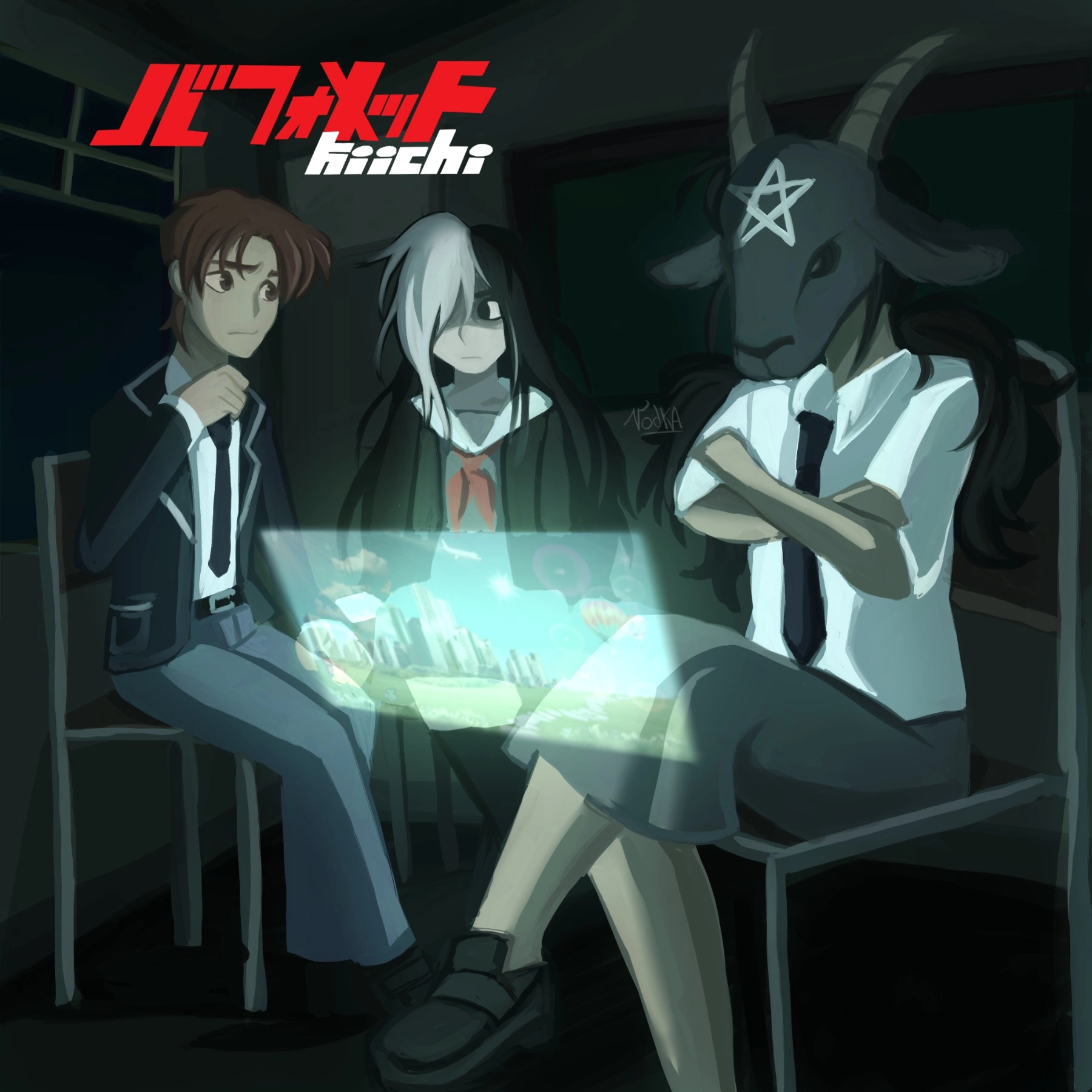 kiichi's baphomet album but with my ocs.