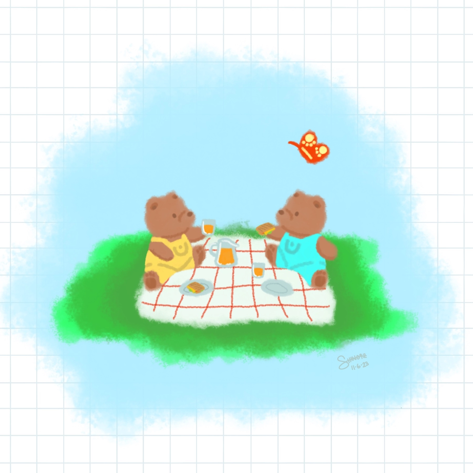 bears and picnic