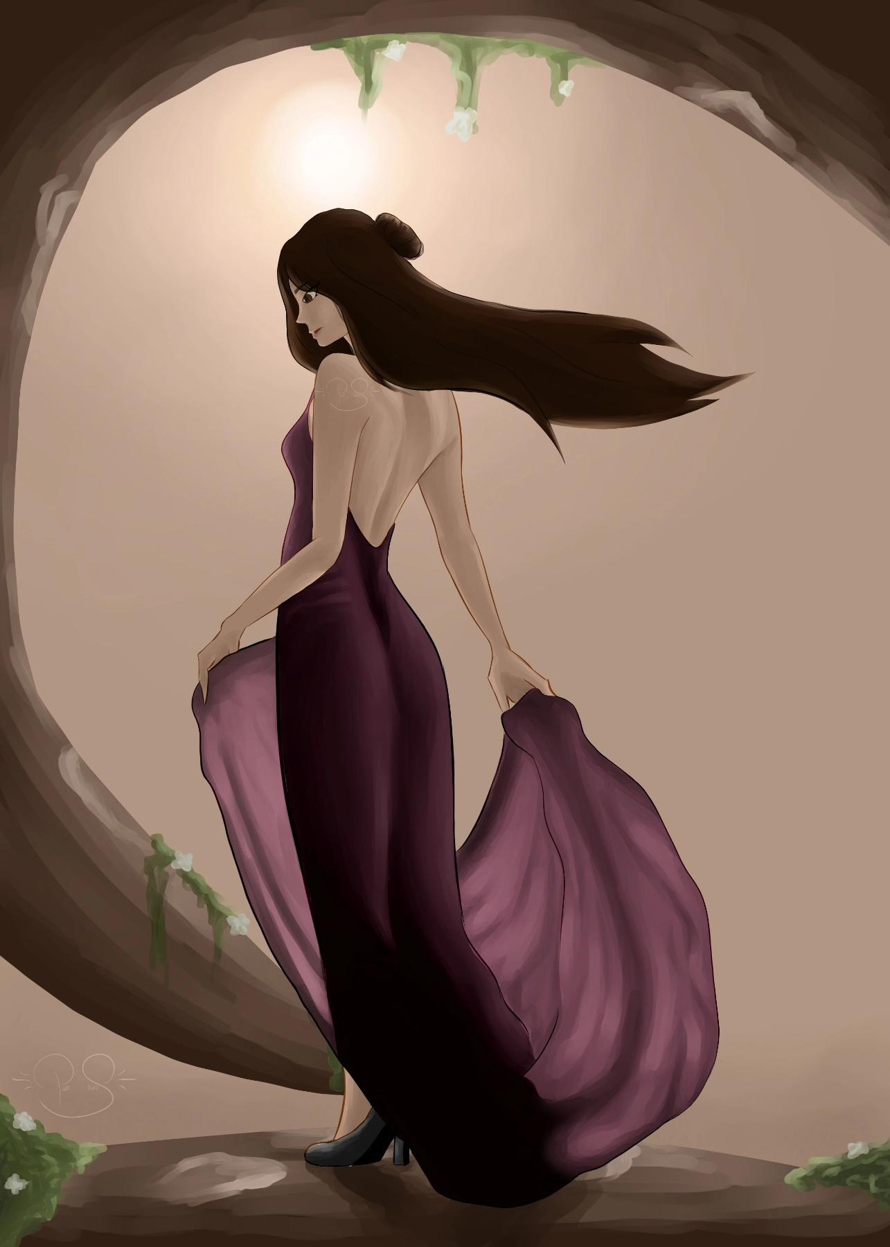 Some random person, I didn't gave her any name but it was for a challenge!